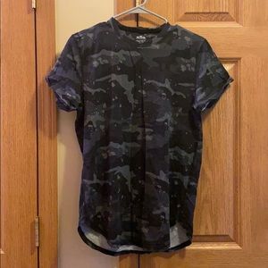 Camo Hollister Curved Hem Tee